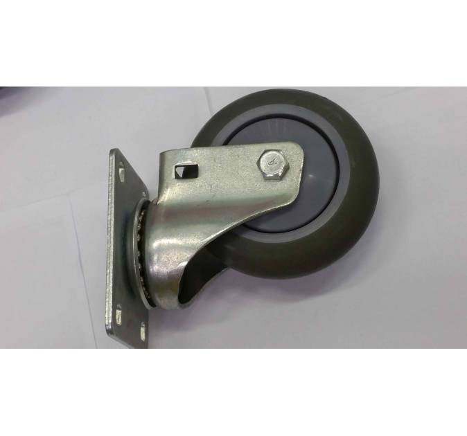4” High Rubber Swivel (Grey) Load Capacity 130kg