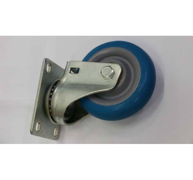 4” High PU Swivel (Blue) Load Capacity 130kg