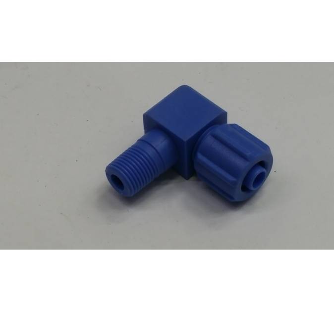Elbow Compression Fitting(PVC BLUE) Dia.8mm x 1/4"