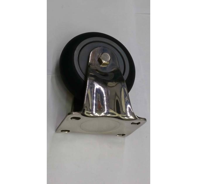 4” Supper Muting PU Rigid (Black) Load Capacity 130kg