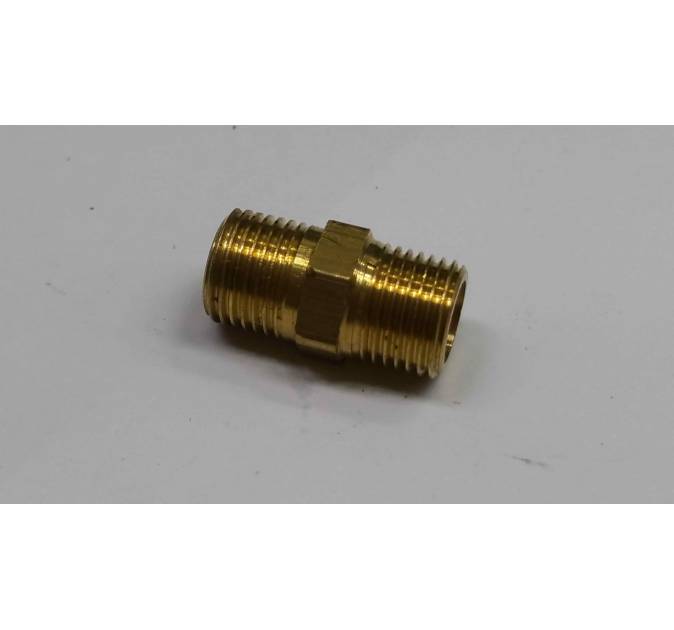 Brass Male to Male Nipple 1/4 - 1/4