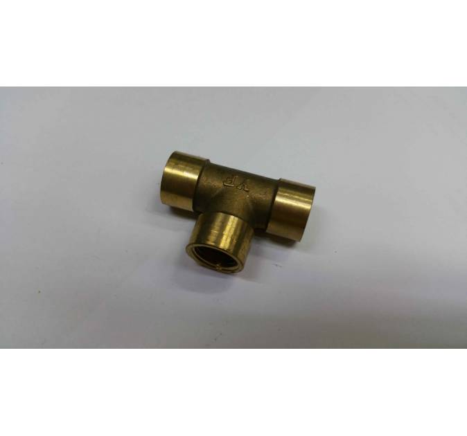 1/2" brass female to female tee nipple