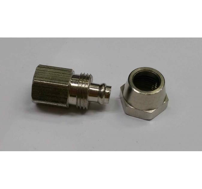 Straight Female Compression Fitting Dia.6mm x 1/8"