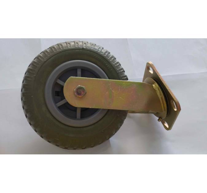8” High Strength Rubber Swivel 2 Ball Bearing Load Capacity 175kg