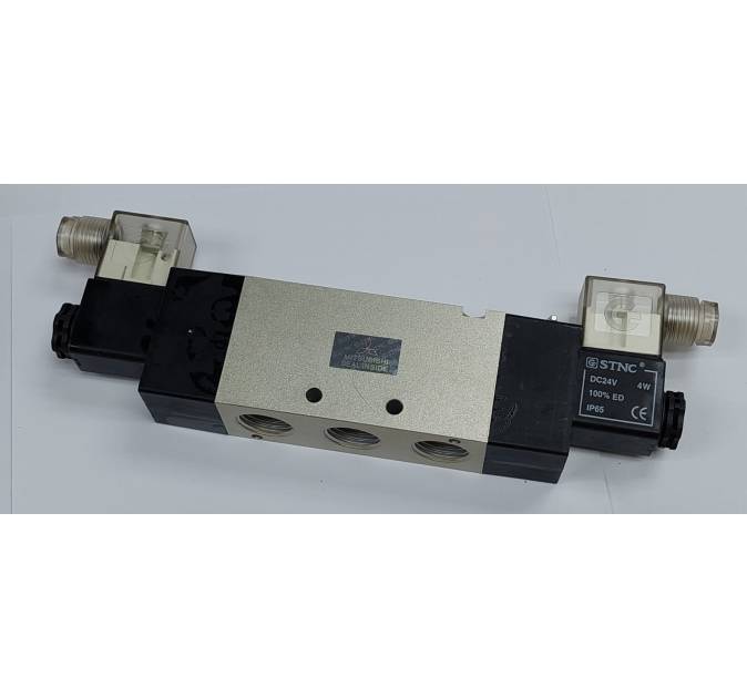 2 Position 5 Port Solenoid Valve - DC24V 1/2 Double
